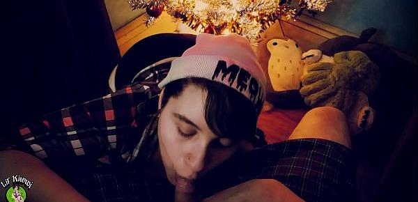  Sucking on daddy&039;s little DICK on Christmas Eve *FULL Version on Xvideos RED*